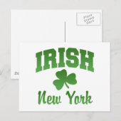 Iers Briefkaart van New York (Voorkant / Achterkant)