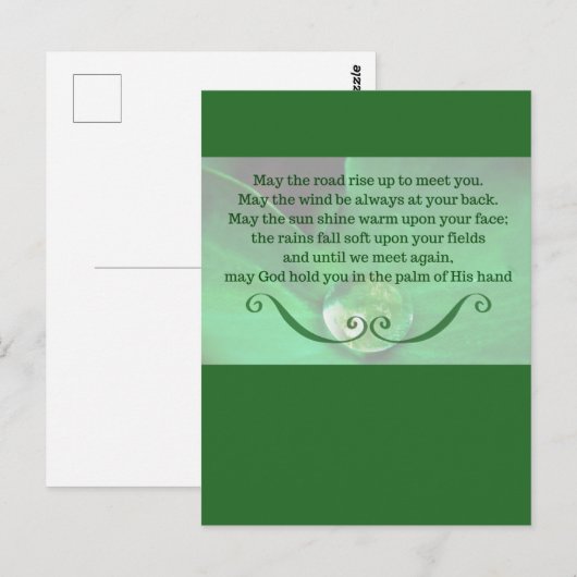 Iers Briefkaart - Verticaal (Voorkant / Achterkant)