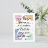 Iers Briefkaart voor gebeden (Staand voorkant)