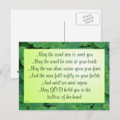 Iers briefkaart voor zegen (Voorkant / Achterkant)