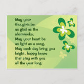 Iers briefkaart voor zegen (Voorkant)