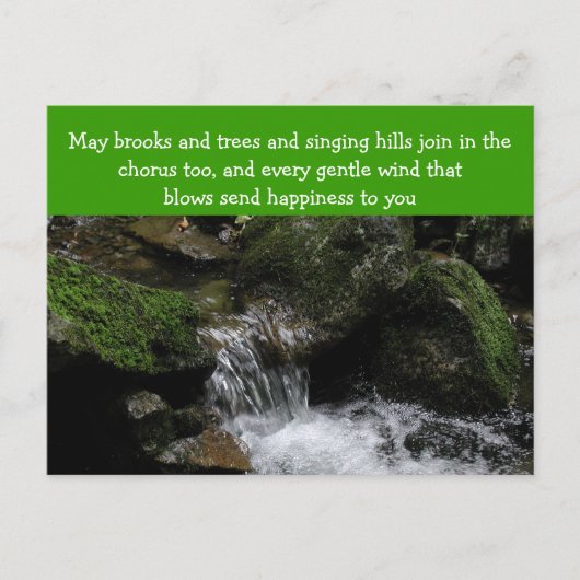 Iers briefkaart voor zegen (Voorkant)