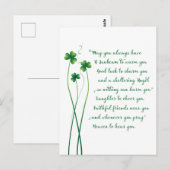 Iers Briefkaart voor zinking (Voorkant / Achterkant)