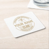 Iers Canadees Aangepaste Familie Clan Naam Kartonnen Onderzetters (Schuin)