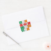 Iers canadese drink team vierkante sticker (Envelop)