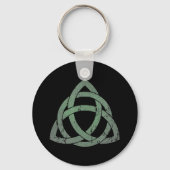 Iers Celtic Knot Triquetra Christelijk symbool Sleutelhanger (Voorkant)