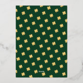 Iers-Celtisch St. Patrick's Day-feest Folie Uitnodiging (Achterkant)