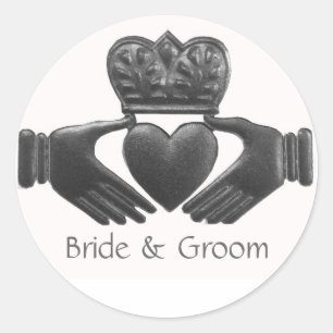 Iers claddagh liefde symbool ronde sticker