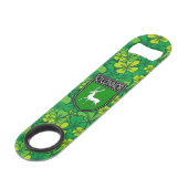Iers - Clan O'Connor Crest & Shamrock Speed Flessenopener (Voorkant Gekanteld)