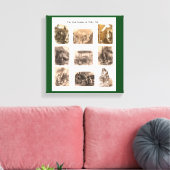 Iers collectie van het afbeelding van hongersnood  canvas afdruk (Insitu (Woonkamer))