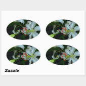 Iers Collectie voor ontwerp-messing en ventilator Ovale Sticker (Vel)