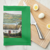 Iers Cottage Landschap Theedoek (Quarter Fold)