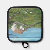 Iers, Cottage, Schapen, Ierland Pannenlap (Voorkant)