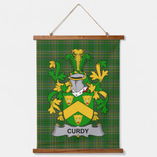 Iers Curdy of McCurdy Wapen Familiewapen Hangend Wandkleed