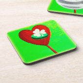 Iers Cute Painting Design Bestel nu Bier Onderzetter (Linkerzijde)