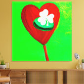 Iers Cute Painting Design Bestel nu Canvas Afdruk (Insitu (Woonkamer))