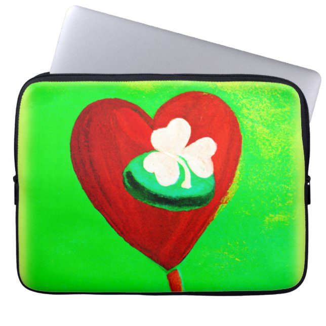 Iers Cute Painting Design Bestel nu Laptop Sleeve (Voorkant)