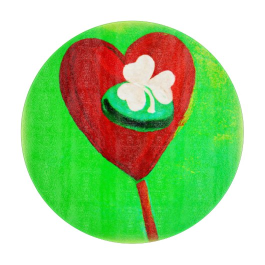 Iers Cute Painting Design Bestel nu Snijplank (Voorkant)