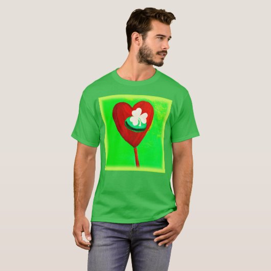 Iers Cute Painting Design Bestel nu T-shirt (Voorkant volledig)