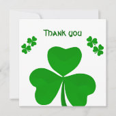 Iers Dank u bruiloft Verloving Shamrock Bedankkaart (Voorkant)