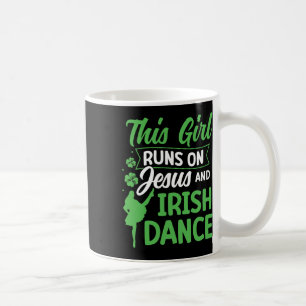 Iers dansen Dit meisje loopt op Jezus en Ierse the Koffiemok