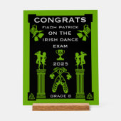 Iers Dansen Gefeliciteerd Acryl Bord (Voorkant)