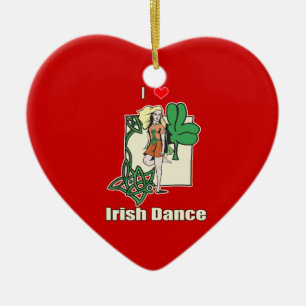 Iers danshart keramisch ornament