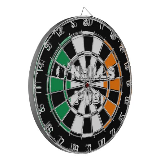 Iers dartboard ontwerp voor pub- of man-grot dartbord (Voorkant Links)