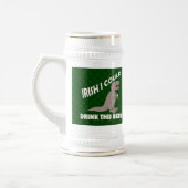 Iers dat ik deze bier kon Drinken, grappige T-Rex Bierpul (Links)