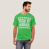 Iers door huwelijk St Patricks Day Gift Premium T-shirt (Voorkant volledig)