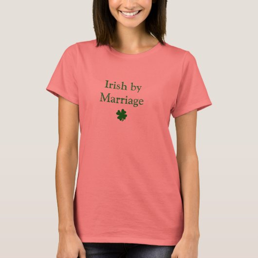 Iers door huwelijk t-shirt (Voorkant)