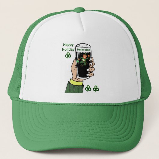 Iers Drink afbeelding voor trucker-pet Trucker Pet (Voorkant)