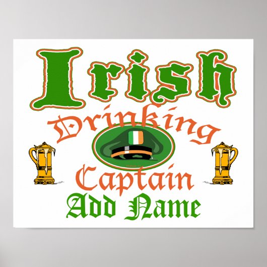 Iers Drink Cptn Poster (Voorkant)