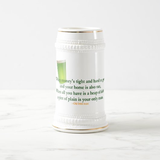 Iers Drink Gezegde 2 - Stein/Mok Bierpul (Center)