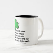 Iers Drink Gezegde 4 - Mok/Stein Tweekleurige Koffiemok (Voorkant rechts)