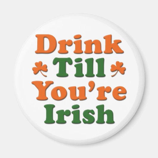 Iers Drink Gezegde Magneet (Voorkant)