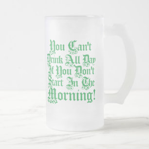 Iers Drink Humor Beer Stein Matglas Bierpul