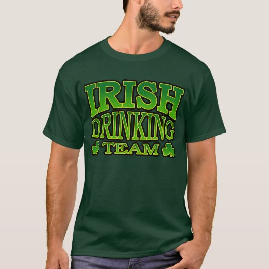 Iers Drink Mannen T-Shirt (Voorkant)