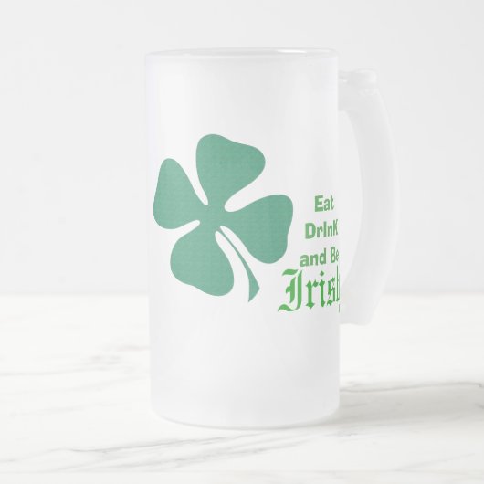 Iers drink matglas bierpul (Voorkant rechts)