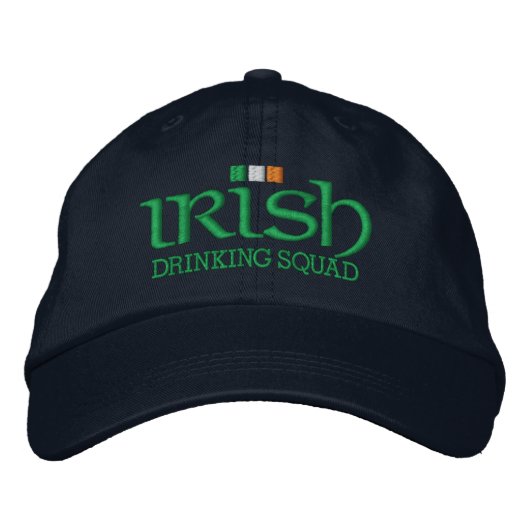 Iers Drink SQUAD Geborduurde Pet (Voorkant)