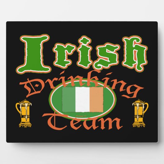 Iers Drink Team 2 Plaques Fotoplaat (Voorkant)