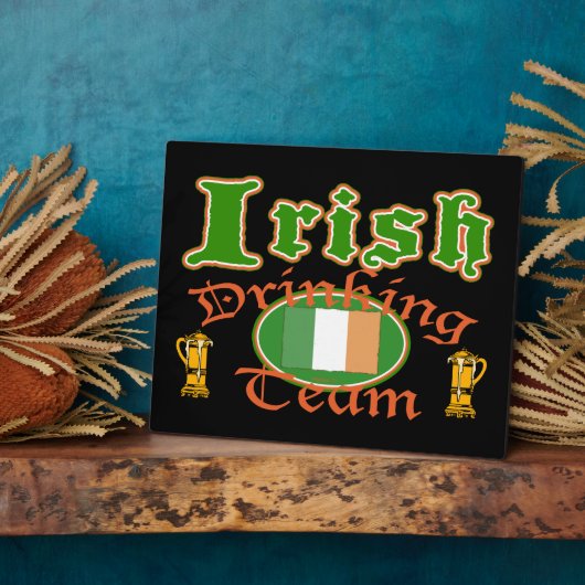 Iers Drink Team 2 Plaques Fotoplaat (Zijkant)