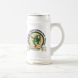 Iers Drink Team bier stein Bierpul
