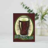 Iers Drink team Briefkaart (Staand voorkant)