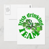 Iers drink team briefkaart (Voorkant / Achterkant)