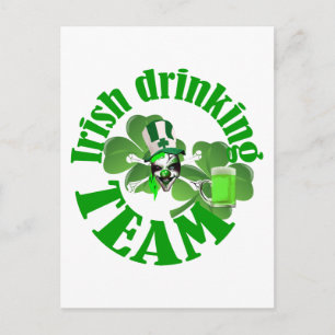 Iers drink team briefkaart