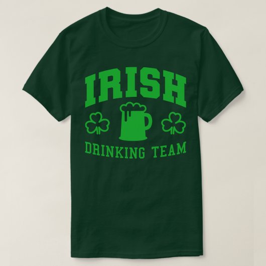 Iers Drink Team Funny St Patricks Day T-shirt (Design voorkant)