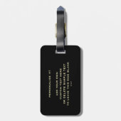 Iers Drink Team gepersonaliseerd Bagagelabel (Achterkant verticaal)