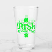 Iers Drink team, Lucky, Shamrock, Green Beer, Glas (Achterkant)
