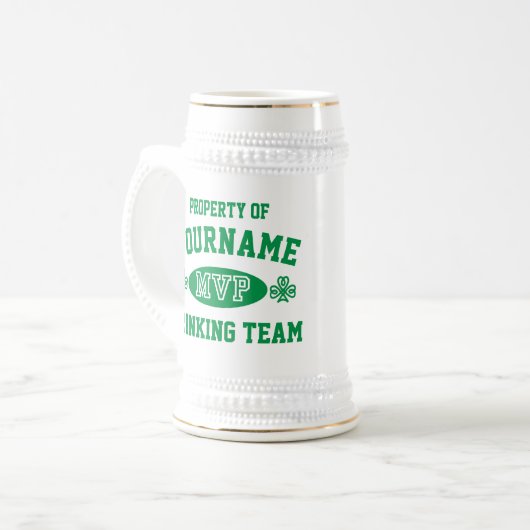 Iers Drink Team MVP personaliseren Bierpul (Voorkant links)